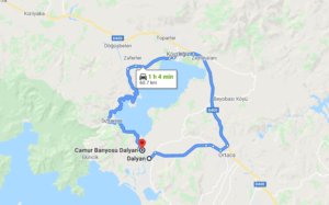 Cómo llegar a Camur Banyosu Dalyan, Turquía, desde Dalyan