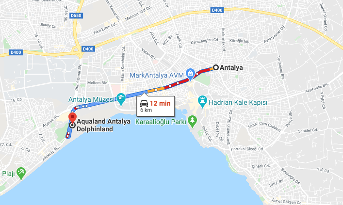 Cómo llegar a Aqualand Antalya Dolphinland, Turquía